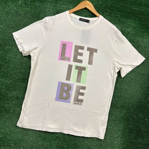The Beatles “Let It Be” white T-shirt, size Large - Picture 3 of 4